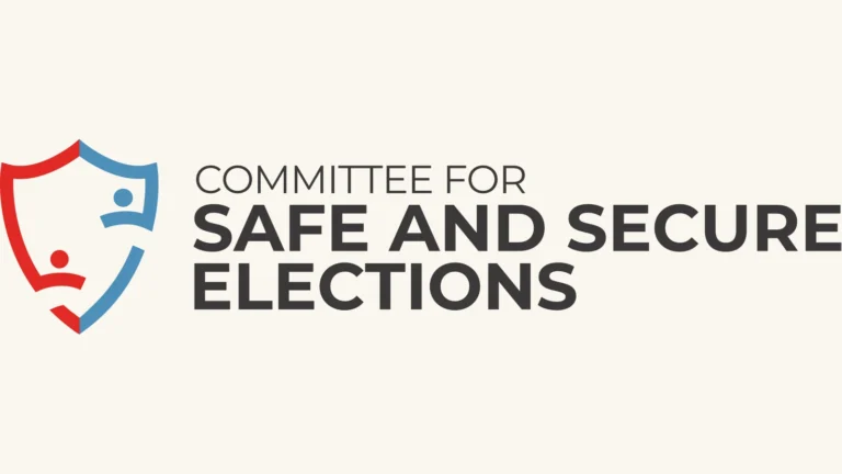 Committee for Safe and Secure Elections exact logo wide featured card 1 768x432